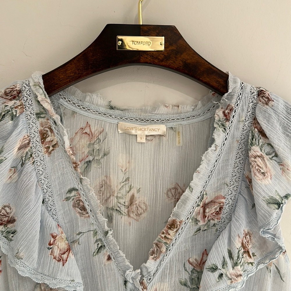 LOVESHACKFANCY
India Ruffle Mini Dress - Picture 9 of 16